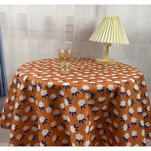플라워 패턴 방수 식탁보 테이블보 인테리어 소품 사각